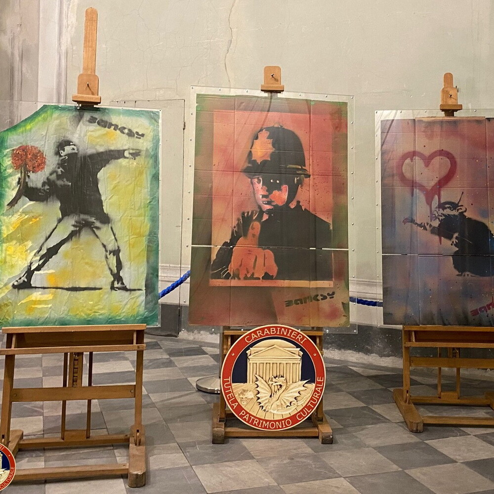 Sequestrate oltre 2100 opere d’arte contraffatte di Banksy, Monet e Picasso