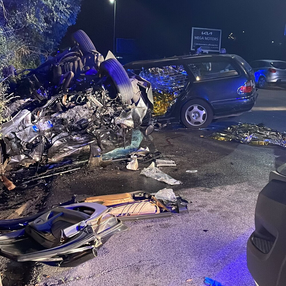Scontro frontale tra due auto sulla Casilina a Frosinone: quattro morti in un incidente violento