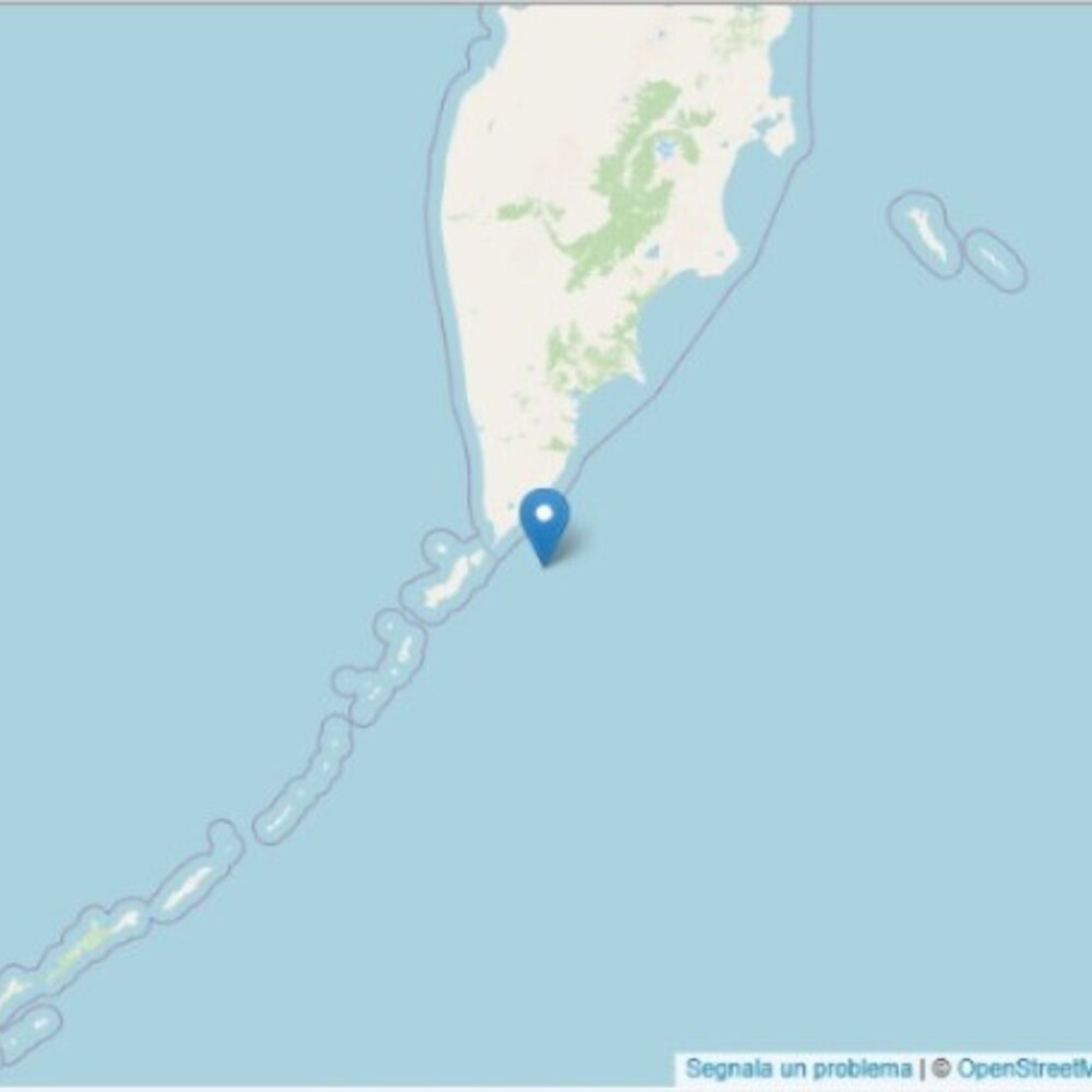 Fortissimo terremoto di magnitudo 6.8 scuote la Kamchatka: epicentro al largo delle isole Curili